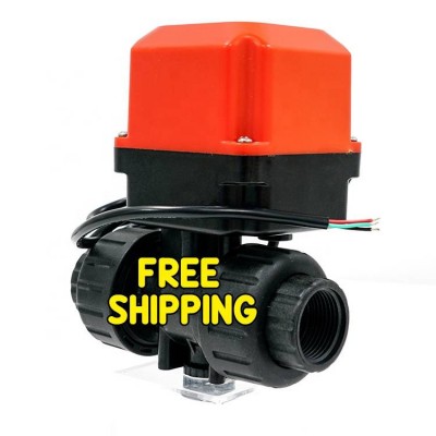 Shipping Free 2 Way Valve Dn15-25 Ac 220v Dc Electric 24v Water Control Valves Motor Drive Flow Control Motorized Ball Valve