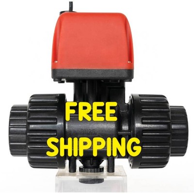 Shipping Free Dn15-dn25 Dc24v Ac 220v 2 Way Pvc Check Valve Ball Valve With Electric Actuator Automatic Electric Water Valve